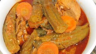 How To Make Haitian Okra Sauce Calalou [upl. by Aicilat]