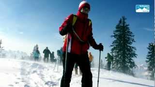 Winterwandern Schneeschuh Bayern Deutschland Schneeschuhwanderung Predigtstuhl Bad Reichenhall [upl. by Allister]