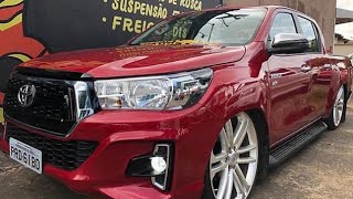 NOVA HILUX 2019 REBAIXADA ARO 24 COM SUSPENÇÃO A AR COMPERCAR [upl. by Zsamot]