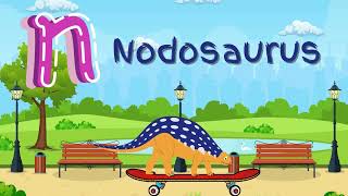 Dino ABC Fun Explore the Alphabet with Amazing Dinosaurs  KnowNGrowTV  ToddlerChild Learning [upl. by Monsour]