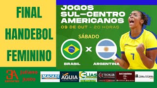 Brasil x Argentina  Final Handebol feminino SulCentro Americanos [upl. by Ahsiekrats61]