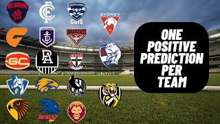 One 2024 AFL Prediction For Every Club  AFL 2024 [upl. by Nonaihr]