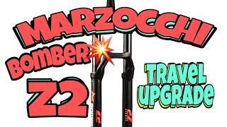 2021 Marzocchi Bomber Z2 travel upgrade [upl. by Aytida]