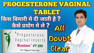 Susten vt 200  Susten vt 200 tablet uses in hindi Progesterone veg capsules  Progesterone Veg [upl. by Airogerg]