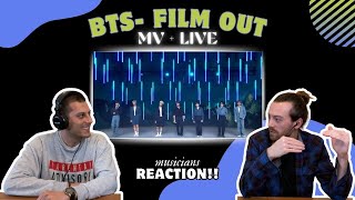 Film Out REACTION  Musicians React to Bts  Mv Live [upl. by Anitsenre]