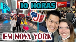 Nossa escala de 10 horas em New York ｜Viagem de ida para o Brasil [upl. by Adnol]