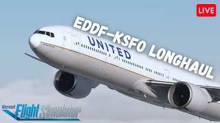 PART 2 Overnight Longhaul from EDDF to KSFO  PMDG 777300ER  ultra graphics 2k [upl. by Burleigh]