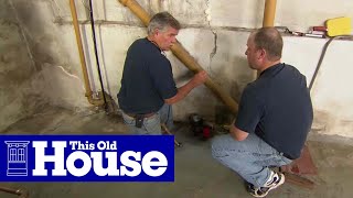 How to Repair a Crack in a Concrete Foundation  This Old House [upl. by Ndnarb]