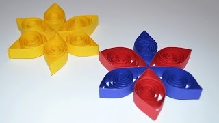 Basteln Quilling Stern [upl. by Asel]