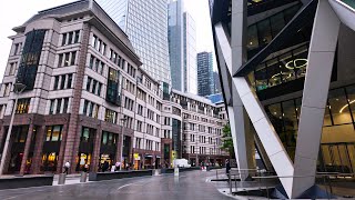 4K City of London Skyscrapers  7am  Walking Tour [upl. by Aundrea656]