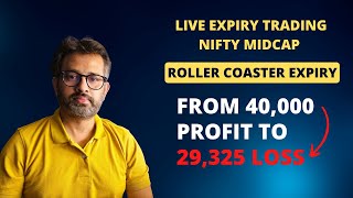 Live Trading in Nifty Mid Cap  40000 profit turned to 29325 Loss [upl. by Enirhtak]