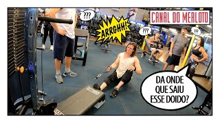 SAÍ DA CAVERNA PARA FAZER UM TREINO DE COSTAS NA ACADEMIA BLUE FIT [upl. by Sutsuj134]