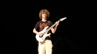 15 Year Old Plays Thunderstruck Cover at Talent Show [upl. by Rance]