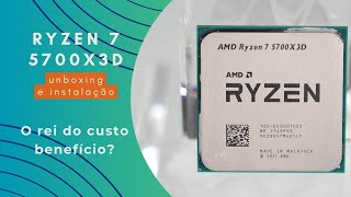 Unboxing e instalação do Ryzen 7 5700X3D [upl. by Laddy]