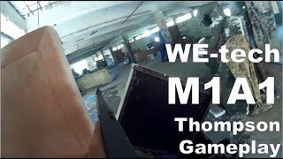 WE M1A1 Thompson GBB First gameplay Airsoft [upl. by Bellanca]