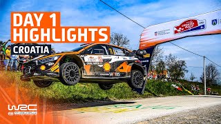 Day 1 Highlights  WRC Croatia Rally 2023 [upl. by Sarad]