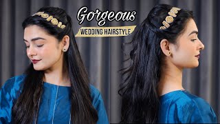 Gorgeous Wedding Hairstlye  Very SIMPLE amp EASY  Step By Step Tutorial [upl. by Brosy]