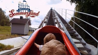 Newton Water Roller Coaster water park flume ride type at Skara Sommarland [upl. by Jdavie]