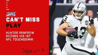 Hunter Renfrow Scores His 1st NFL Touchdown [upl. by Docila]