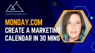 Create a Marketing Content Calendar with mondaycom in 30 minutes [upl. by Forest]