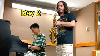 Jazz Bassist with Perfect Pitch Learns Saxophone [upl. by Terrene]