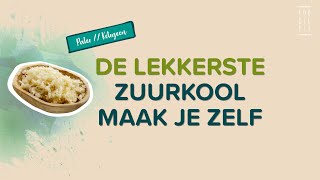 HOE MAAK JE ZUURKOOL  Voor gezonde darmen  Variaties en tips [upl. by Harrod259]