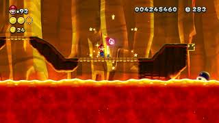 NSMB U Deluxe  All Star Coins  Peach’s Castle 3 — Rising Tides of Lava [upl. by Alaekim534]