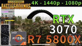 PUBG  RTX 3070  Ryzen 7 5800X  4K  1440p  1080p  Ultra amp Low Settings [upl. by Eiboj]