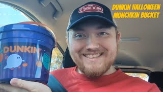 Dunkin Halloween Munchkin Bucket At DunkinDonuts [upl. by Nyrehtak]