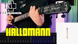 Rammstein  Hallomann Guitar Cover Tab [upl. by Aisatal]