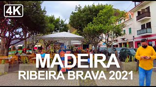 Madeira Portugal  Ribeira Brava natural sights and sounds walk [upl. by Cherise467]