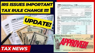 2023 IRS TAX REFUND UPDATE  NEW Refunds Important Tax Changes Adjusted Tax Refunds IRS Notices [upl. by Kier]