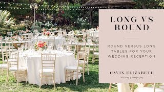 Round Vs Long Farm Tables at Wedding Receptions [upl. by Otreblaug]