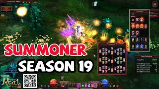 Summoner Season 19  Master 5 New Skill  New Wing 5th  New Set MU Online  Server RealMU [upl. by Nosoj]