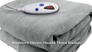 Buyers Best Biddeford Electric Heated Throw [upl. by Noonberg]