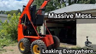 Leaking Everywhere Burnt Skid Steer Spool Issues and Wheel Seals [upl. by Halfdan]