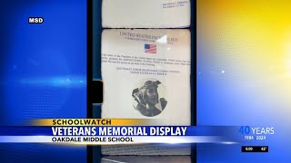 Oakdale Middle School unveils Veterans Memorial Display [upl. by Liarret934]