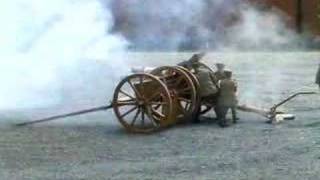 18 Pounder field gun firing four rounds rapid fire [upl. by Yates]