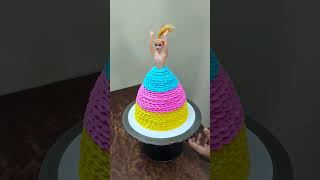 DoolCake video mast decorate cake vanillacakechocolatecakedecorating [upl. by Annaeerb]