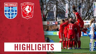 HIGHLIGHTS  PEC Zwolle  FC Twente Vrouwen 06032022 [upl. by Ethelred]