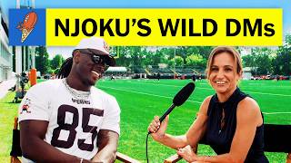 David Njoku Interview goes off the rails early [upl. by Alegnave]