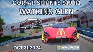 OORAP Sprint Series S19R1  Watkins Glen  Split Red [upl. by Ula]