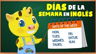 DÍAS DE LA SEMANA EN INGLÉS  INGLÉS PARA NIÑOS  APRENDE INGLÉS CON AMIGO MUMU [upl. by Yrovi463]