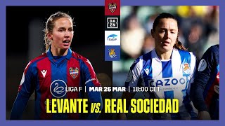 Levante vs Real Sociedad  Liga F 202223 Matchday 23 Livestream [upl. by Allanson16]