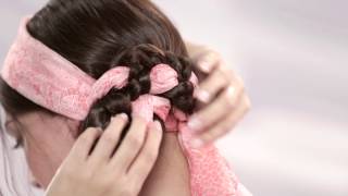 Scarf Hairstyles  How To Create A Head Scarf Hair Braid  Pureology [upl. by Yenmor]