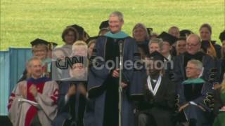 DC APPLE CEO TIM COOK GWU COMMENCEMENT WALKUP [upl. by Luz]