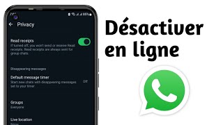 Comment couper la connexion de WhatsApp désactiver temporairement WhatsApp sans se déconnecte [upl. by Erdrich48]