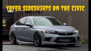 Installing Yofer Sideskirts on a BRAND NEW 2024 Honda Civic [upl. by Shane]