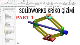 SolidWorks Kriko Tasarımı [upl. by Kentigera68]