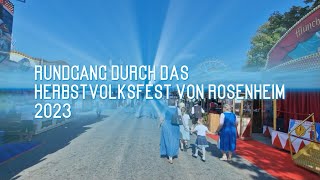 Herbstfest Rosenheim Rundgang 2023 [upl. by Aicert562]